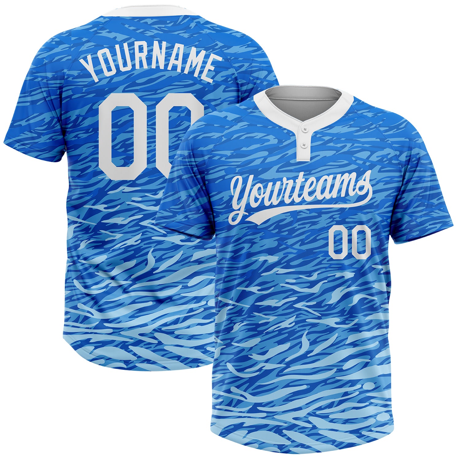 Softball0276_cd6887e2-4530-40e0-911f-4856a5b0399d_1500x.jpg Royal White-Light Blue 3D Pattern Two-Button Unisex Custom Jersey - Image 1
